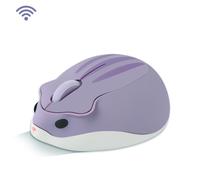 (Hámster morado) Lindo ratón inalámbrico capibara óptico portátil silencioso para computadora de escritorio
