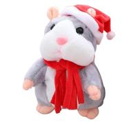 Hámster Parlanchín De Juguete - Algodón PP 15cm | Muñeco Aprende A Hablar | Roedor Repite Lo Que Dices | Mascota De Imitación con Función Grabación para Niños Juego Interactivo Y Regalo