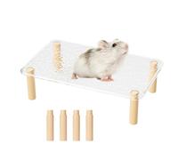 Hamster Platforms Cage, Removable Resting Stand, Small Animal Supplies, Shelf, Table, Ladder Toy, Water Bottle Holder for Hamster Habitat, Pet Accessories 11.81x7.28x3.15 Inches