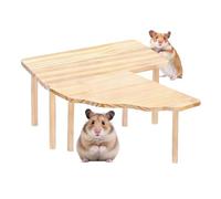 Hamster Playground - Wooden Small Animal Activity Center, Chinchilla Playing Structure and Hedgehog Climbing Place for Exploration and Exercise | Interactive Habitat Accessory for Hamsters, Chinchilla