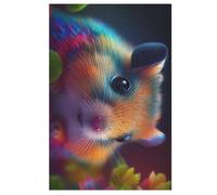 Hamster - Puzzle para niños, 1000 unidades, rompecabezas de madera, kit de bricolaje, relajación, juegos para adolescentes y adultos (78 x 53 cm)