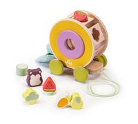 Hámster remolcable (8 Piezas) Sevi | Juegos educativos de Madera para niños 0+ 1+ 2+ | 23x20x13cm Medida cm | Primeros Juegos | Modelo 83133