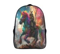 Hamster Riding A Unicorn Mochilas Mochila Escolar,3D Juego Impreso Mochila,Mochilas Para Estudiante Primaria,Mochila De Dibujos Animados Para Niños Estudiantes De Primaria Y Secundaria 40x28x16cm