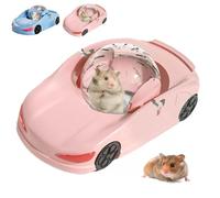 Hamster Running Ball Funny Transparent Ball, Exercise Wheel for Hamsters, Silent Fitness Wheel Toy Vehicle(Pink)