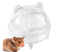 Hamster Sand Bath Container - Accesorios de Chinchilla - Golden Bear Baño Campo de campo de visión completamente transparente Anti derrame para Gerbil Otros accesorios para animales pequeños