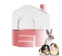 Hamster Sand Bath Container, Large Transparent Sandbox, Small Animal Houses, 7.28x6.93x6.77 Inches Habitats for Cleaning, Playing, Exploring, Hiding, Sleeping, Lemming Bathing Fun