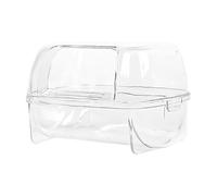Hamster Sand Bath Container - Transparent Sand Bath Shower Room | Small Animal Habitat Decor | Digging Sands Container for Hamsters Gerbils Mice, Keeps Cage Clean, Safe for Small Pets