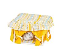 Hamster Tent with Tassel Top Is Crafted from Soft and Durable Cloth,