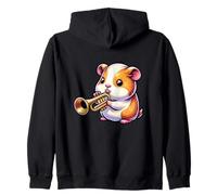 Hamster Toca Trompeta Música Adorable Sudadera con Capucha