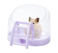 Hamster Toilet, Small Animal Sand Bath Bathtub, Non-Slip Hamster Toilet with Ladder, Dust Bath Accessories, Perfect for Small Animals and Hamsters’ Hygiene and Playtime