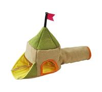 Hamster Toy Tunnel - Soft Three-Entrance Habitat | Small Animal Tunnel Pet House | For Hedgehog Chinchilla Bunny Chewing Resting Playing Sleeping Guinea Pig Hiding Washable Cotton Fleece Warm Windproo