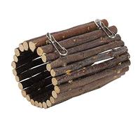 Hámster Toys de masticación | Puente de túnel Colgante de Manzana Pura para pequeñas Mascotas | Toy de mascar y trepar para hámsters/pequeños roedores/jerbos | con Built - In (Hook Type)
