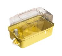 Hamster Transportador para Mascotas Pequeñas Bolso Portátil Respirable con Cuerpo Transparente y Espacio Amplio Adecuado para Viajes y Salidas al, Amarillo, Style B
