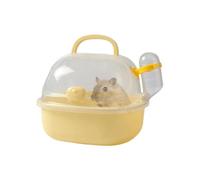 Hamster Travel Cage Portable Hamster Travel Bag Breathable Hamster Carrier Hamster Outgoing Cage Small Animal Travel Cage Hamster Carrier With Water Bottle Travel Cage For Gerbils Portable Hamster Cag