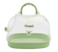 Hamster Travel Cage, Transparent Small Animal Carry Case, 9.06x6.3in Breathable Portable Design, Includes Water Bottle for Dwarf Hamsters, Ferrets, Chinchillas, Small Pets