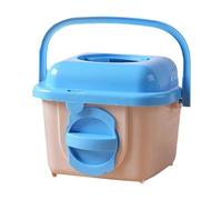 Hamster Travel Carrier, 12x10x10cm Portable Transport Case with Handle,Breathable Travel Pet Carrier - Easy To Carry For Hamster Gerbil Chinchilla Hedgehog Ferret Vet Visit Outing Outdoor Trip