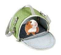 Hamster Travel Carrier - Bolsa de viaje en encrucijada dura ligera con paneles de flujo de aire, entrada de cremallera duradera | Correa de mano libre diseñada para perros pequeños, chato