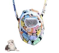 Hamster Travel Carrier - Pet Sling Transport Pouch Small Animal Gear Case