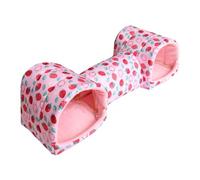 Hamster Tunnel - Hamster Hiding Tunnel with A Not Lipstick Bottom, | Machine Washable Anti-Slip Cage Accessories for Small Animals Chinchillas Ferret Bunny Entertainment Play