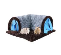 Hamster Tunnel - Hamster Tubes and Tunnels | House with Privacy Drapes | Detachable Hamsters Playground for Indoor Exercise Sleeping Play Boredom Relief Chinchilla Gerbil Hedgehog