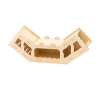 Hamster Tunnel Natural Wooden Hollow Exploring Toy Comfortable