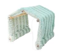 Hamster Tunnel, Plush Animal Shelter, 7.87 x 7.87 x 8.07 inches, Acrylic Wood Build, Detachable Door Design, Cage Habitat, for Chinchilla, Hamster, Pet Indoor Outdoor