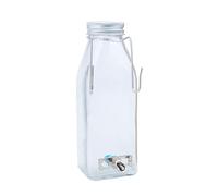 Hamster Water Bottle, 350ml Acrylic Container, 2.36x2.36x6.5 Inches Pet Drinker with Sturdy Build, Compact Hydration Station, Modern Bottle with Sl esign, Small Animal Accessory for Gerbil
