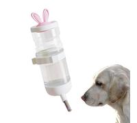 Hamster Water Bottle, Bunny Drinker Dispenser, Wall-Mount Leak-Proof Feeder, 25x10x10cm Cage Accessory, Transparent Design, for Ferrets, Hedgehogs, Mice, Cats, and Small Pets