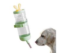 Hamster Water Bottle, Chinchilla Feeder Suspending, No-Drip Leak-Proof Wall Mount Drinker, Cage Accessories for Bunny, Squirrel, Small Animals, White, Green, 9,84 x 3,94 pulgadas