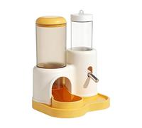 Hamster Water Dispenser - Automatic Hamster Water and Food Dispenser | Leak Proof Large Capacity Small Pet Drinker | Feeding Station for Gerbil Chinchilla Hedgehog Ferret Bunny Squirrel Home Bedroom B