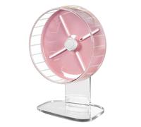 Hamster Wheel - 10 Inch Acrylic Silent Running Exercise Toy Stand