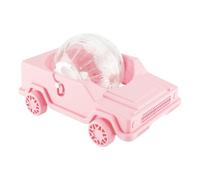 Hamster Wheel - Car Shape Small Pet Exercise Toy for Dwarf Hamster Gerbil Chinchilla | Silent Running Cage Toy with Smooth Rotation, Perfect for Stress Reliefs Enrichment Home Fun, 17x26x9cm Blue Pink