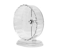 Hamster Wheel, Hedgehog Wheel, Smooth Spin Easy Installation Spacious Design Sturdy Build Secure Stand, Exercise Spinner for Small Pets, 9.45x3.35x3.35inches