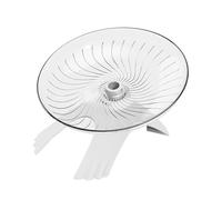 Hamster Wheel, Silent Running Spinner, Clear Flying Saucer Design, Small Pet Exerciser, Ideal for Hamsters, Gerbils, Mice, Hedgehogs, Indoor Cage Play, 7.09x4.33 Inches