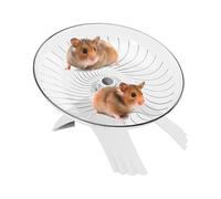 Hamster Wheel, Silent Running Wheel, PP Clear Design Spinner, Smooth Rotation, Easy to Clean, Quiet, Stress Relief, Ideal for Small Pets, Perfect for Hedgehogs and Gerbils, 18x11cm