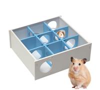 Hamster Wood Maze | Wooden 9 Chamber HamsterHouse Maze Tunnel | Spacious Multi-Room | Hamster Tunnel Toys For Small Breeds Guinea Pigs