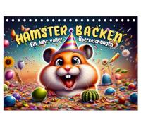 Hamsterbacken: Ein Jahr voller Überraschungen (Tischkalender 2026 DIN A5 quer), CALVENDO Monatskalender: Ein Jahr voll Hamster-Spaß!