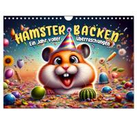 Hamsterbacken: Ein Jahr voller Überraschungen (Wandkalender 2026 DIN A4 quer), CALVENDO Monatskalender: Ein Jahr voll Hamster-Spaß!