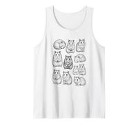 Hámsters 90s Vintage Tatuaje Estilo Retro Hámster Gráfico Y2K Camiseta sin Mangas