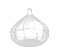 Hamsters Sand Bath, Garlic Shaped Hamster Bathroom, 5.47x5.04 Inches Transparent Design, Small Animal Houses, Habitats for Bathing, Playing, Exploring, Hiding, and Sleeping