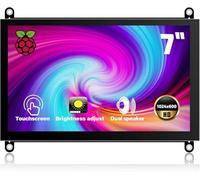 HAMTYSAN 7 Pulgadas Raspberry Pi Touch Screen Display 1024x600 Mini HDMI Display, con Pantalla IPS de Doble Altavoz, para Raspberry Pi 4/3/2 Win 11/10/8/7 Jetson Nano, Conductor Gratuito