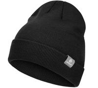 HAMUNI Beanie Mütze für Herren Damen Winter warm Beanies Unisex Classic Wintermützen Strickmütze dehnbare weiche Acryl Beanie Hat Vintage Einfarben Strickmütze, Negro , Talla única