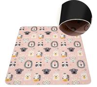 HAMUR HOME Alfombra Antideslizante De Juegos para Bebés - Alfombra De Bebé para Niños 150 X 150 Cm - Ideal para Habitaciones Infantiles Salas De Juegos Y Lavadoras - Carpeta Infantil Lavable (Cute)