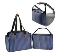 HAMUR HOME Bolso Carro Bebe para Mamás | Organizador y Cambiador 2-en-1 Impermeable | Bolsa Carrito Bebe | Accesorios para Carritos de Bebe | Organizador Carrito Bebe (505 - Azul Marino)