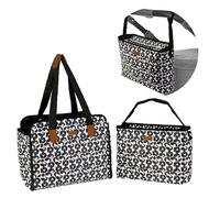 Hamur Home Bolso Carro Bebe para Mamás | Organizador y Cambiador 2-en-1 Impermeable | Bolsa Carrito Bebe | Accesorios para Carritos de Bebe | Organizador Carrito Bebe (502 - Blanco y Negro)