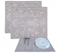Hamur Home Conjunto De 2 Alfombrillas De Secado 40 X 46 Cm - Estera De Secado Para Platos De Rápido Secado - Tapete De Fregadero - Alfombrilla De Secado De Platos Para La Cocina (MF-78)