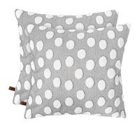 HAMUR HOME Conjunto De 2 Fundas De Cojín 45 X 45 Cm - Funda De Cojín Boho Decorativa - Funda Decorativa De Almohada para Sofá - Fundas De Almohadón Decorativas para Salón (Point Gris)