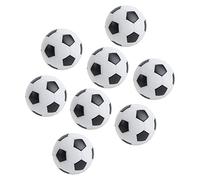 Hamwesh 8 Mini Pelotas de Futbolín, 32 Mm de Diámetro, Resina Ambiental Fuerte, Tradicional en Blanco y Negro, para Deportes de Ocio, con Diversión Familiar