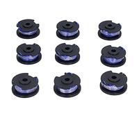 Hamwesh 9 Piezas Línea de Recortadora de Césped ABS con Tapa para Ryobi | Piezas de repuesto Weed Wacker, aptas para Ryobi 18/24/40V, línea de corte duradera y resistente al desgaste