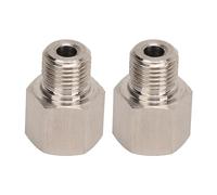 Hamwesh Adaptador de Medidor de Presión de Aceite, Universal 1 8 NPT Hembra a M10x1 0 Macho Adaptador de Rosca Remitente de Acero Inoxidable, Reductor de Presión con Diseño a Prueba de Fugas y